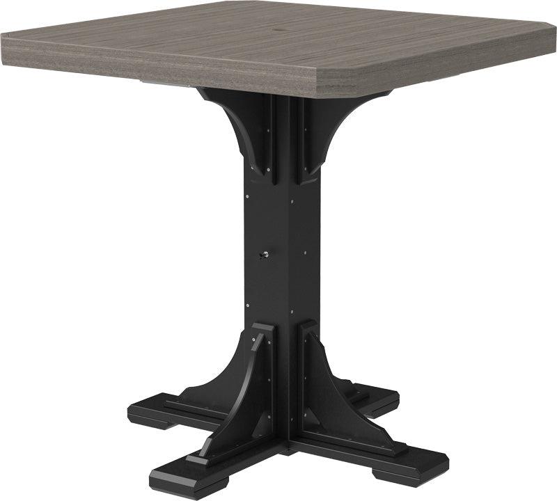 LuxCraft Recycled Plastic 41" Square Bar Height Table - LEAD TIME TO SHIP 3 TO 4 WEEKS