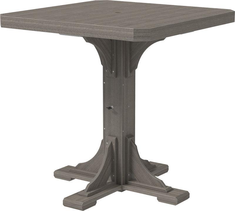 LuxCraft Recycled Plastic 41" Square Bar Height Table - LEAD TIME TO SHIP 3 TO 4 WEEKS