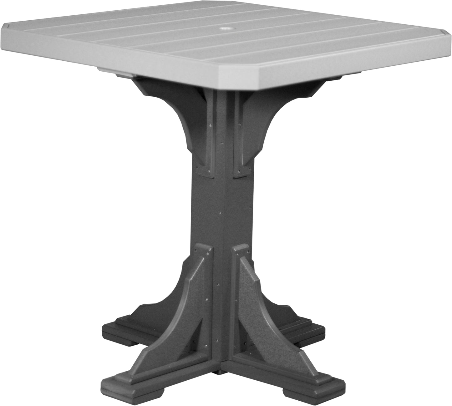 LuxCraft Recycled Plastic 41" Square Bar Height Table - LEAD TIME TO SHIP 3 TO 4 WEEKS