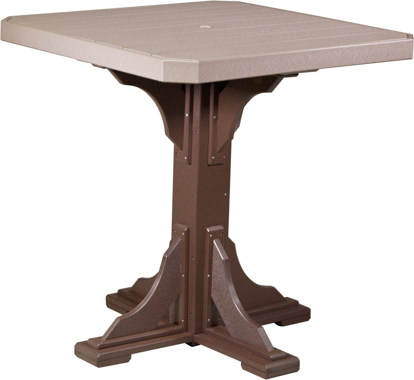 LuxCraft Recycled Plastic 41" Square Bar Height Table - LEAD TIME TO SHIP 3 TO 4 WEEKS