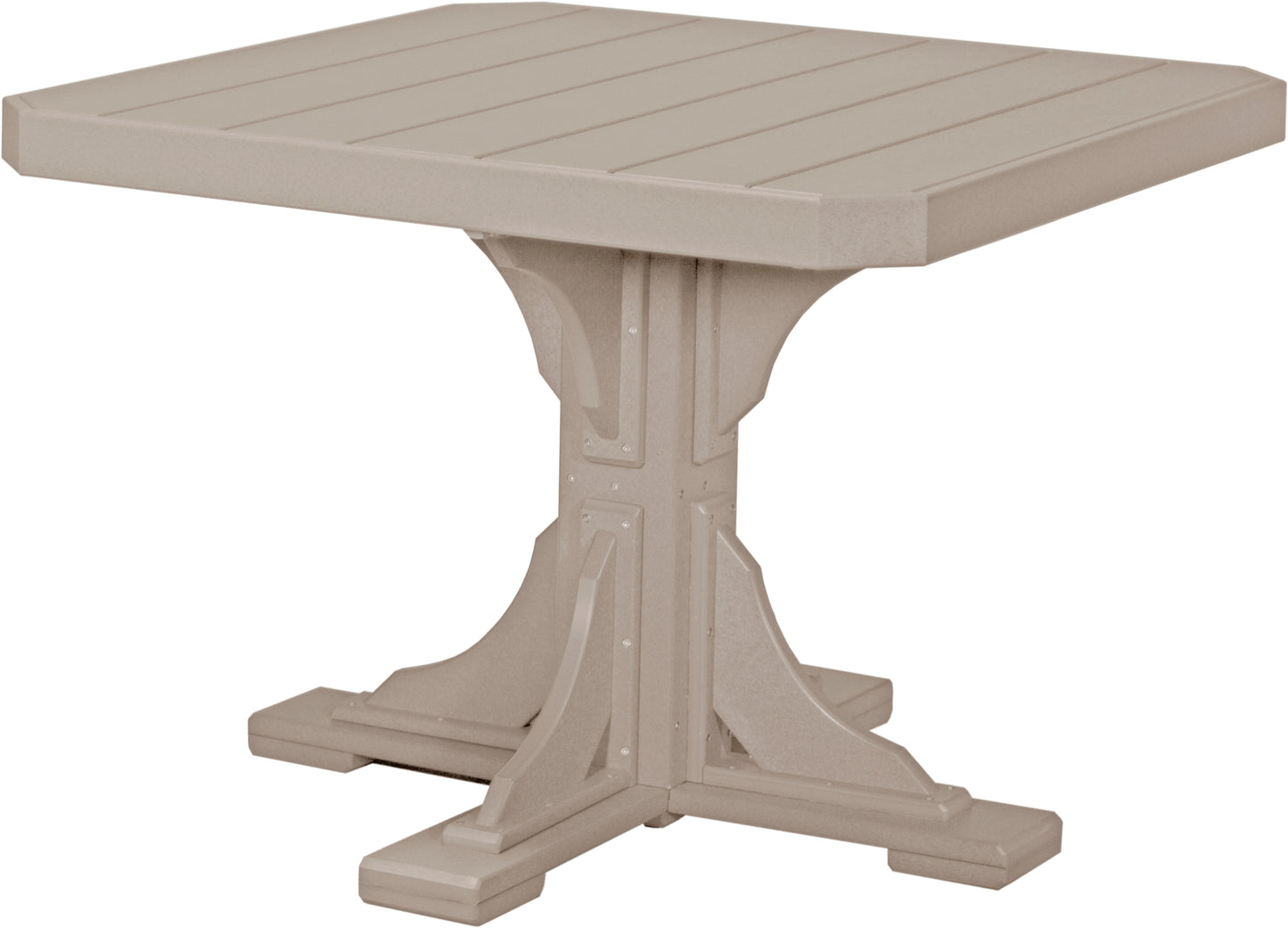 LuxCraft Recycled Plastic 41" Square Dining Height Table - LEAD TIME TO SHIP 3 TO 4 WEEKS