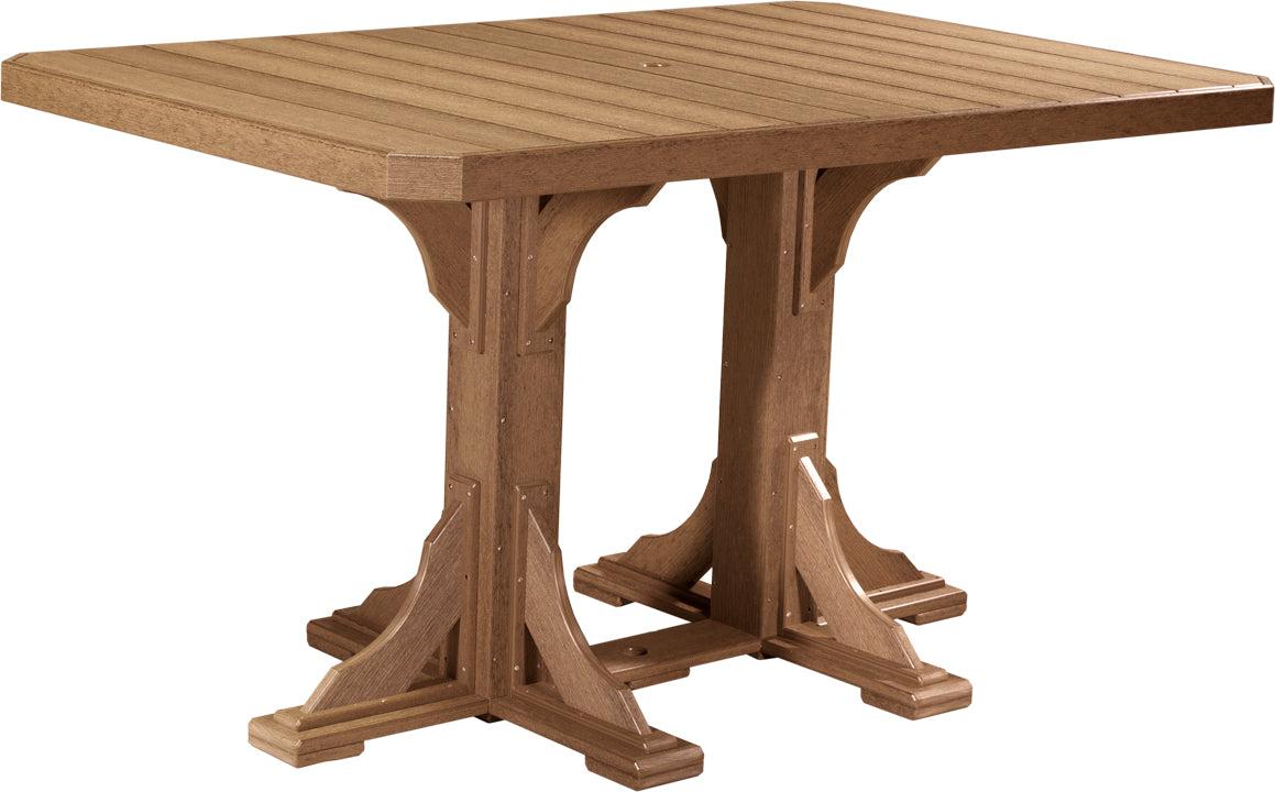 LuxCraft Recycled Plastic 4x6' Rectangular Bar Height Table - LEAD TIME TO SHIP 3 TO 4 WEEKS