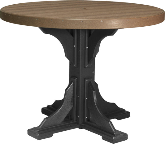 LuxCraft Recycled Plastic 4' Counter Height Round Table - LEAD TIME TO SHIP 3 TO 4 WEEKS