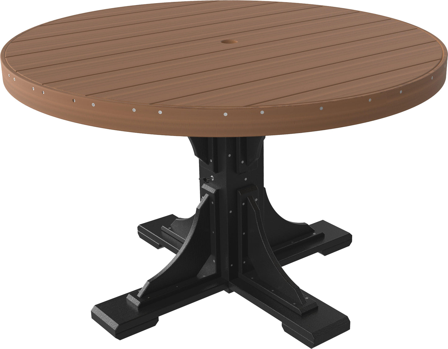 Luxcraft Recycled Plastic 4' Round Dining Height Table - LEAD TIME TO SHIP 3 TO 4 WEEKS