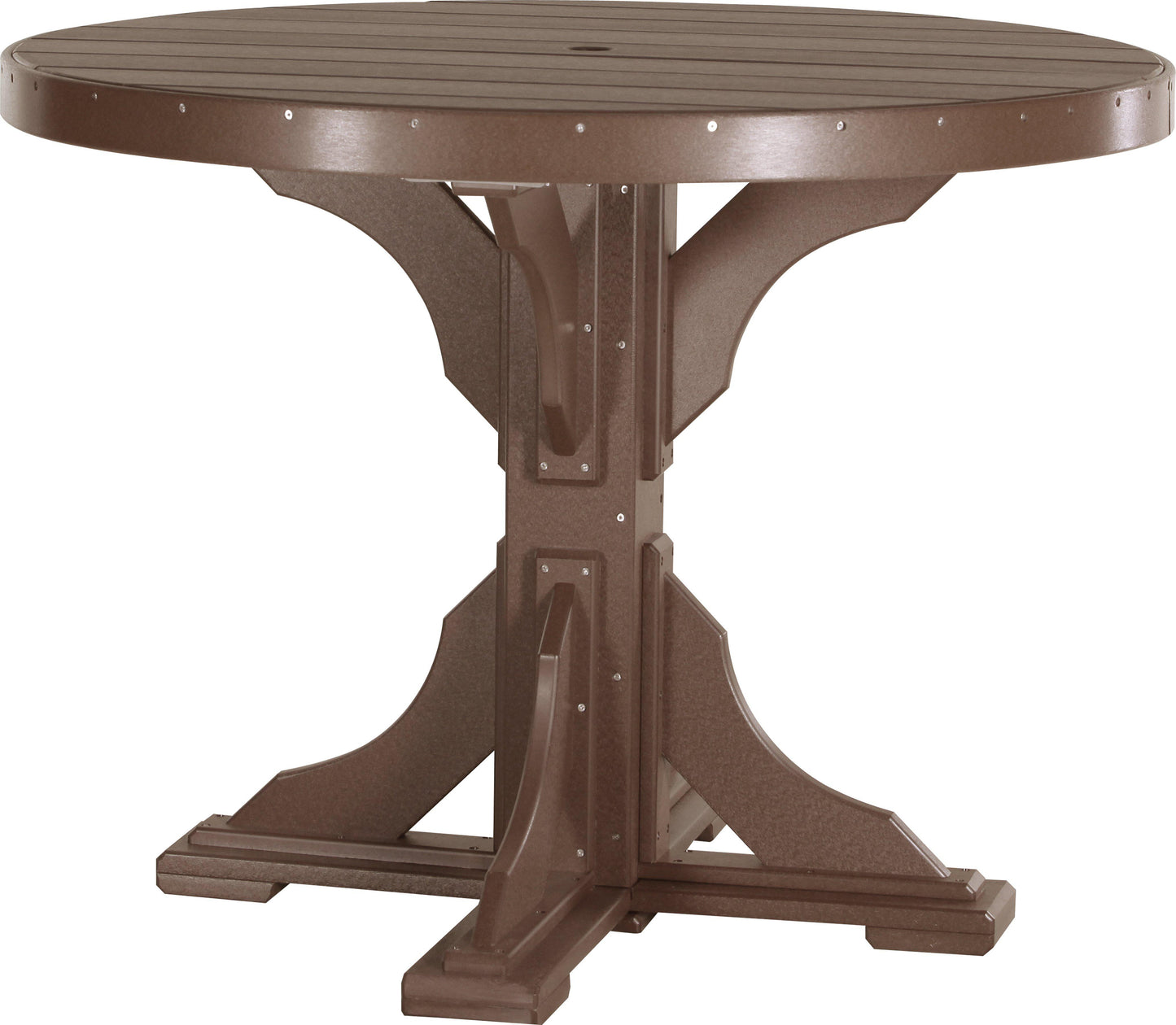 LuxCraft Recycled Plastic 4' Round Table (COUNTER HEIGHT) - LEAD TIME TO SHIP 3 TO 4 WEEKS