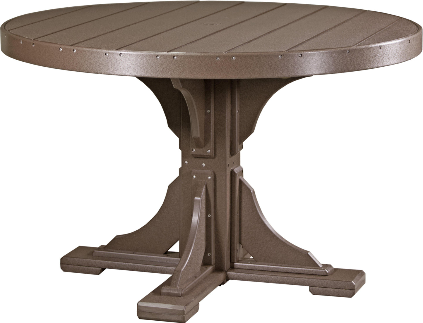 Luxcraft Recycled Plastic 4' Round Table (DINING HEIGHT) - LEAD TIME TO SHIP 3 TO 4 WEEKS