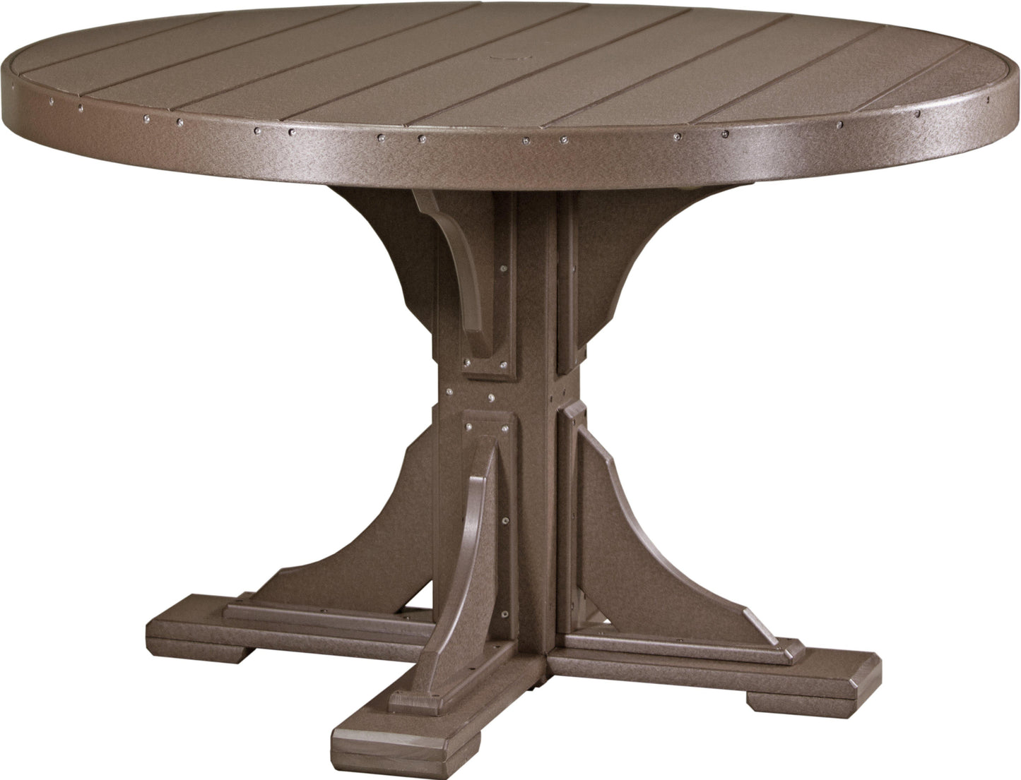Luxcraft Recycled Plastic 4' Round Dining Height Table - LEAD TIME TO SHIP 3 TO 4 WEEKS