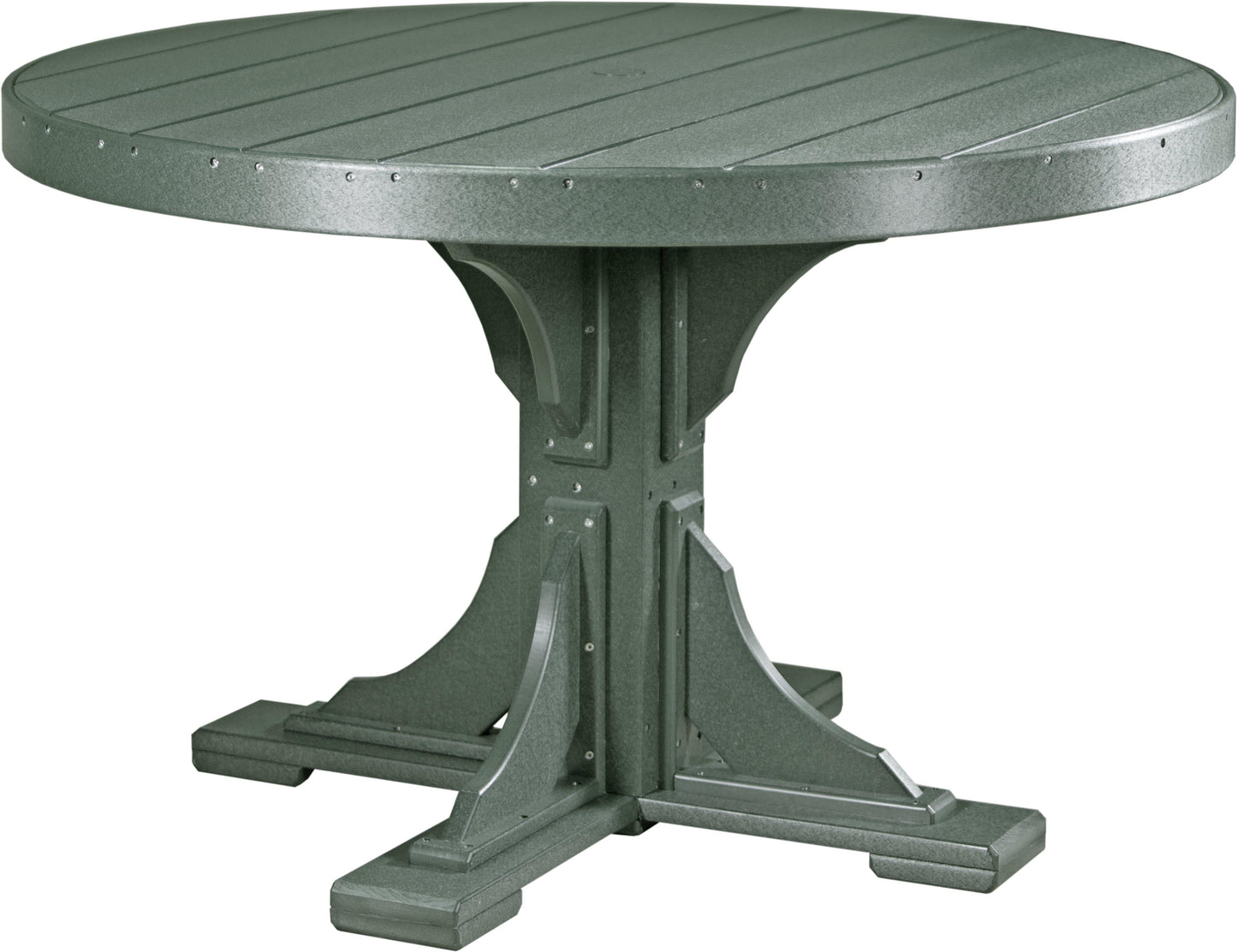 Luxcraft Recycled Plastic 4' Round Table (DINING HEIGHT) - LEAD TIME TO SHIP 3 TO 4 WEEKS