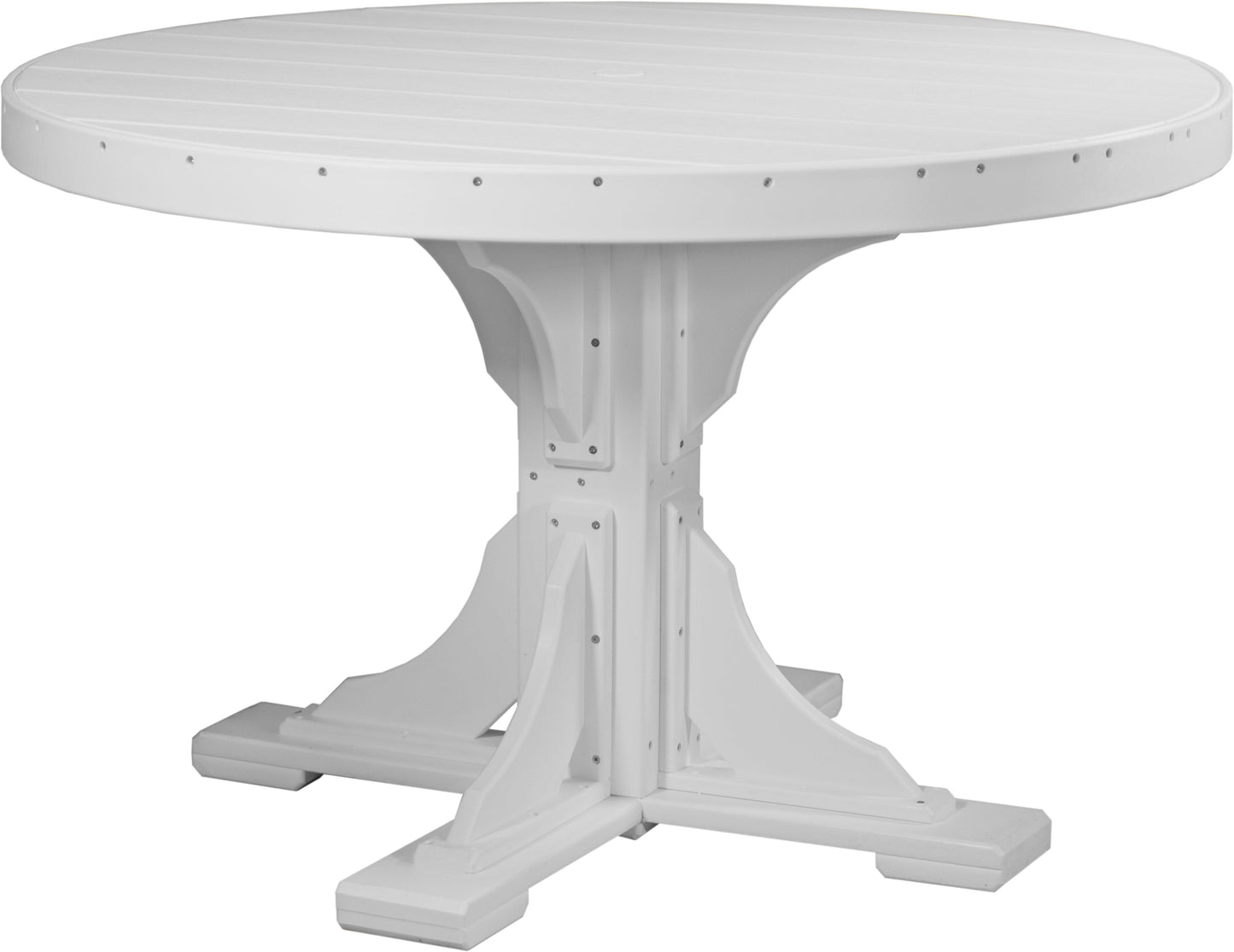 Luxcraft Recycled Plastic 4' Round Table (DINING HEIGHT) - LEAD TIME TO SHIP 3 TO 4 WEEKS