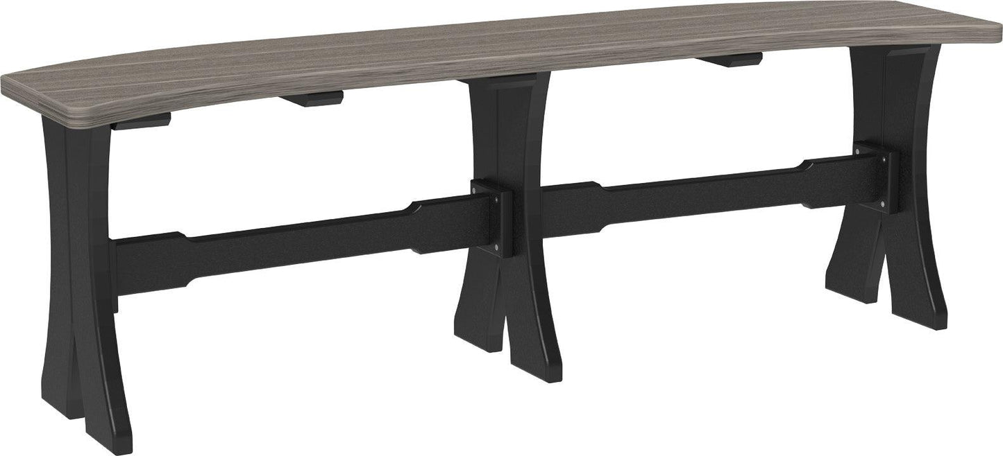 LuxCraft Recycled Plastic 52" Table Bench (DINING HEIGHT) - LEAD TIME TO SHIP 3 TO 4 WEEKS