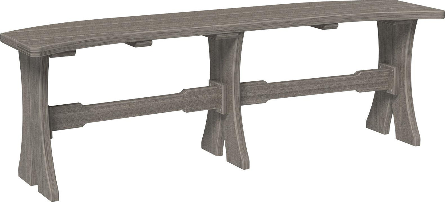 LuxCraft Recycled Plastic 52" Table Bench (DINING HEIGHT) - LEAD TIME TO SHIP 3 TO 4 WEEKS