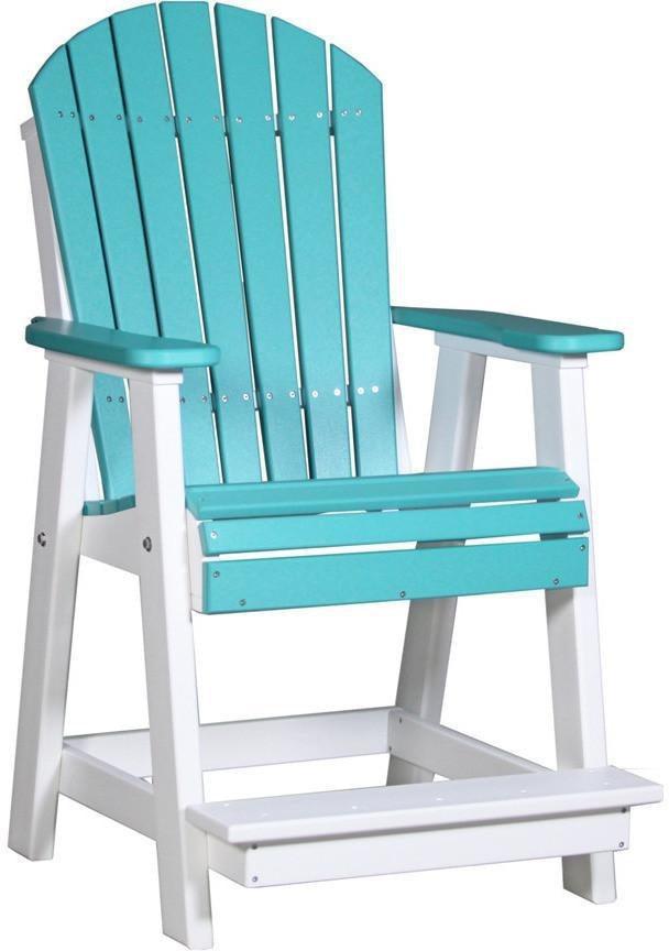 LuxCraft Recycled Plastic Adirondack Balcony Chair - Rocking Furniture