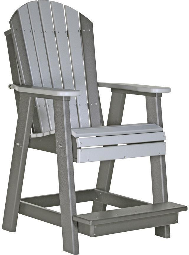 LuxCraft Recycled Plastic Adirondack Balcony Chair - Rocking Furniture