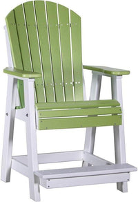 LuxCraft Recycled Plastic Adirondack Balcony Chair - Rocking Furniture