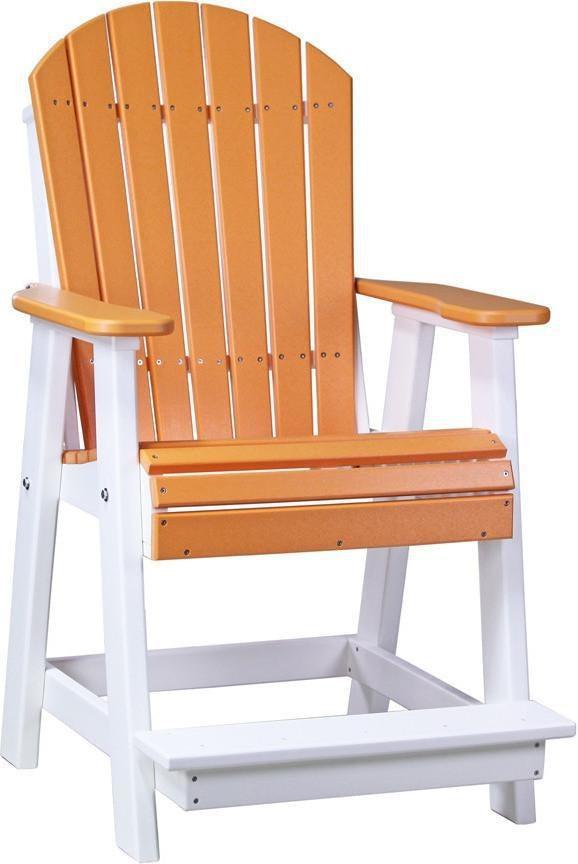 LuxCraft Recycled Plastic Adirondack Balcony Chair - Rocking Furniture