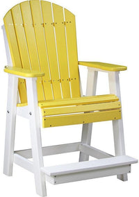 LuxCraft Recycled Plastic Adirondack Balcony Chair - Rocking Furniture