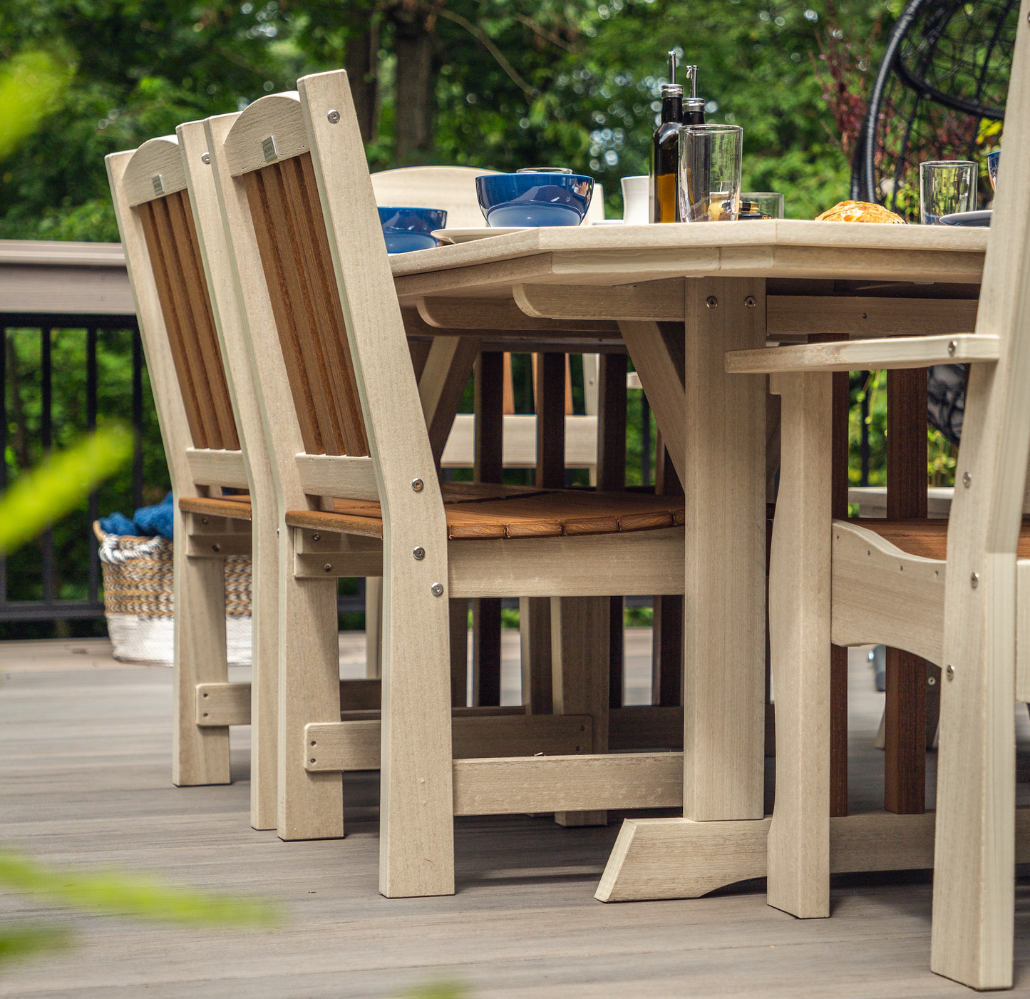 Patiova Recycled Plastic English Garden Dining Side Chair - LEAD TIME TO SHIP 3 WEEKS