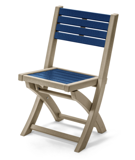 Perfect Choice Recycled Plastic Small Spaces Folding Chair - LEAD TIME TO SHIP 4 WEEKS OR LESS