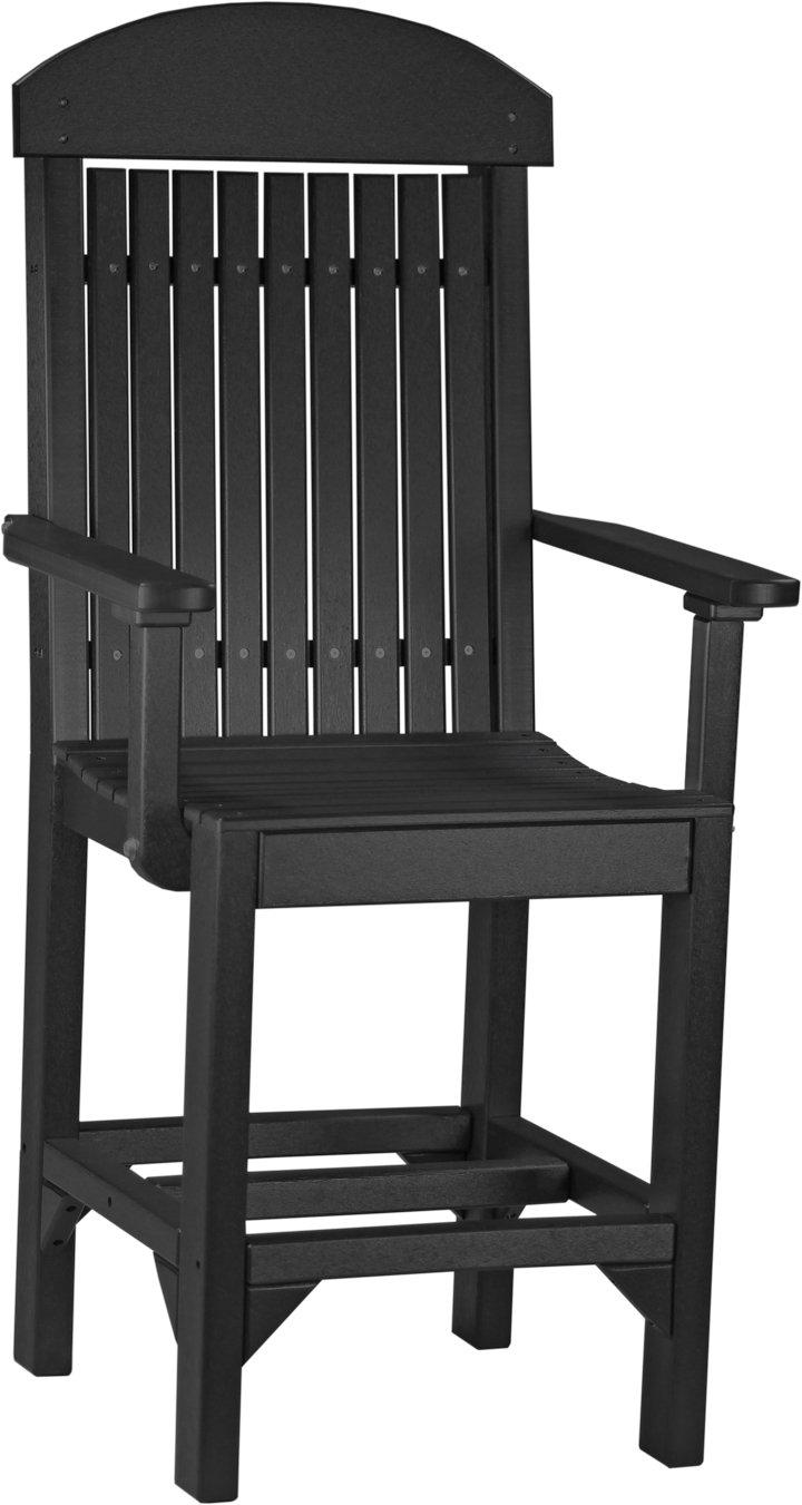 LuxCraft Recycled Plastic Classic Arm Chair (COUNTER HEIGHT) - LEAD TIME TO SHIP 3 TO 4 WEEKS