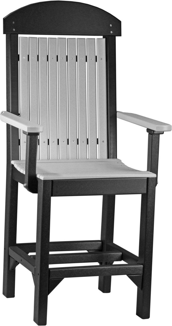 LuxCraft Recycled Plastic Classic Arm Chair (COUNTER HEIGHT) - LEAD TIME TO SHIP 3 TO 4 WEEKS