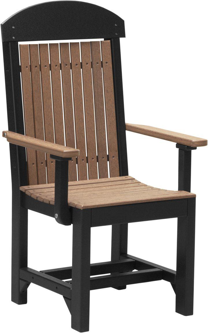 LuxCraft Recycled Plastic Classic Arm Chair (DINING HEIGHT)  - LEAD TIME TO SHIP 3 TO 4 WEEKS