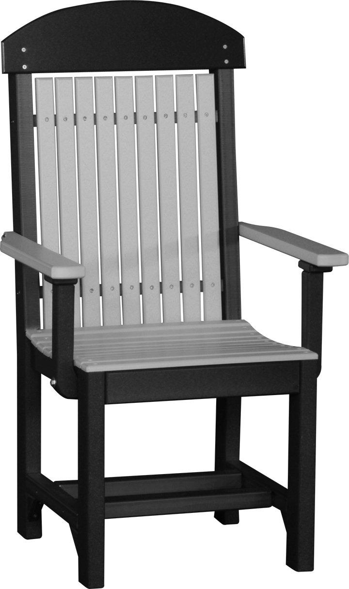 LuxCraft Recycled Plastic Captain Dining Chair  - LEAD TIME TO SHIP 3 TO 4 WEEKS