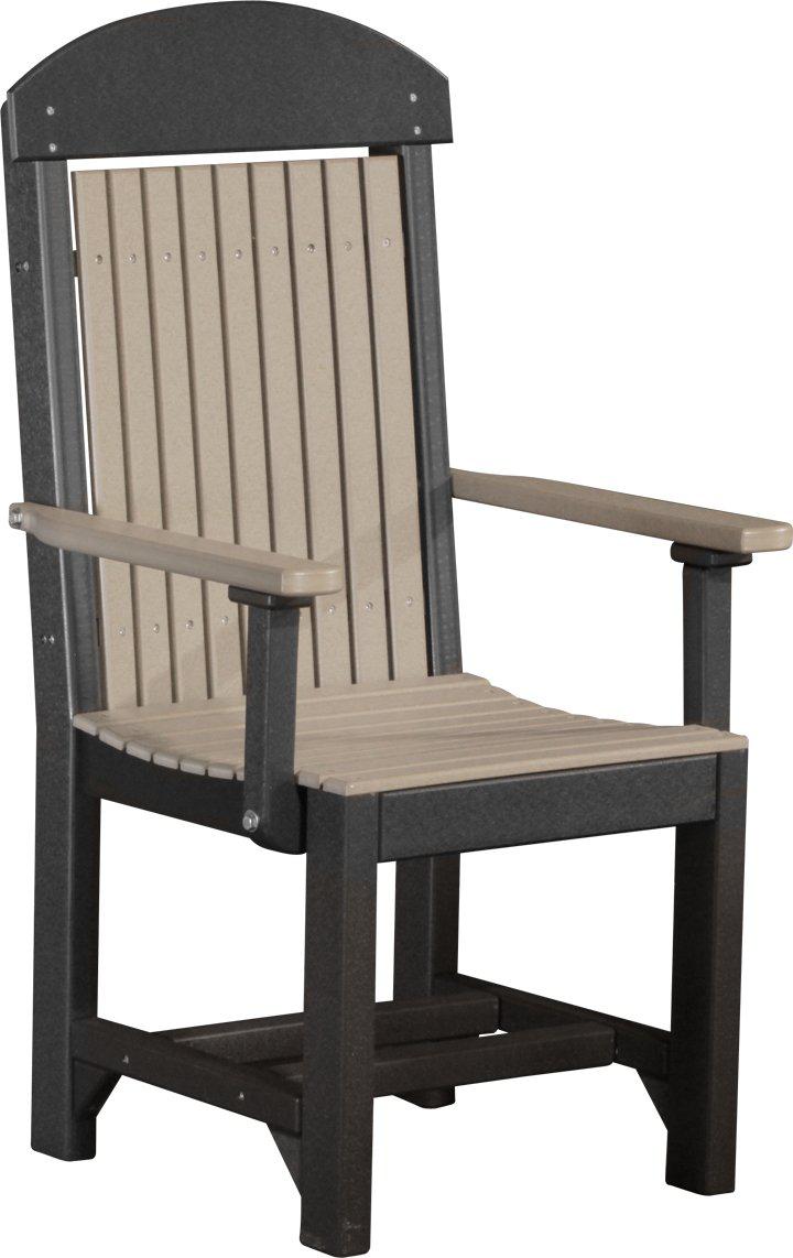 LuxCraft Recycled Plastic Captain Dining Chair  - LEAD TIME TO SHIP 3 TO 4 WEEKS