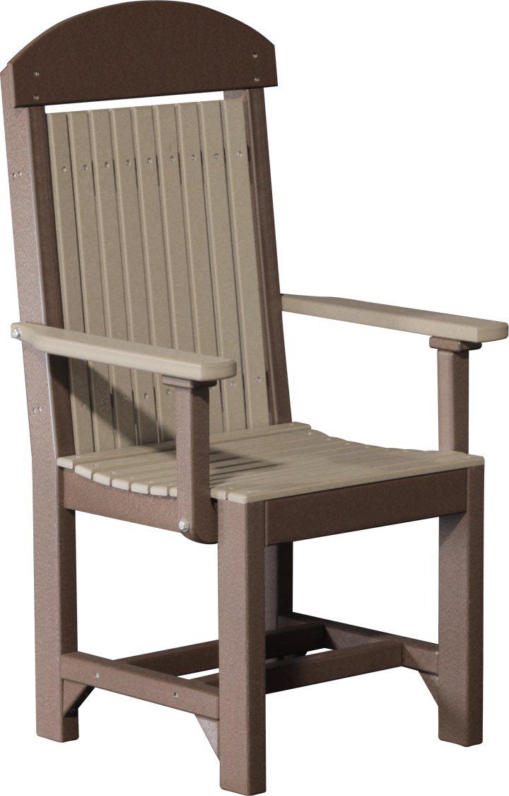 LuxCraft Recycled Plastic Classic Arm Chair (DINING HEIGHT)  - LEAD TIME TO SHIP 3 TO 4 WEEKS