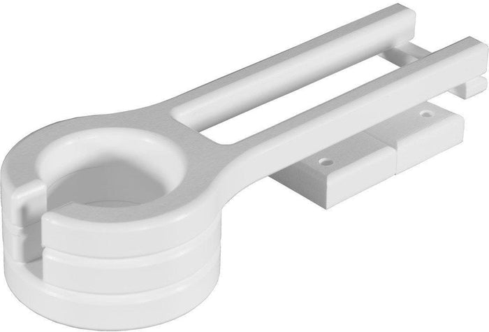 poly glider chair cup holder white slide-out
