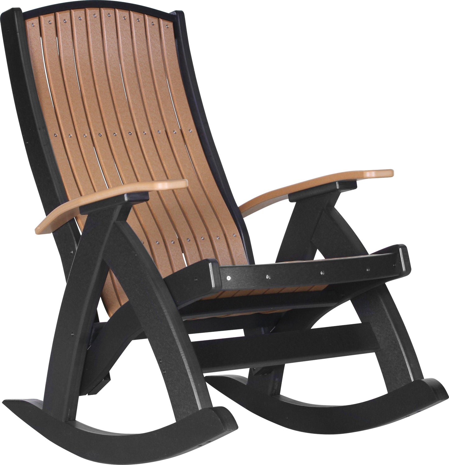 LuxCraft Recycled Plastic Comfort Rocking Chair - LEAD TIME TO SHIP 3 TO 4 WEEKS