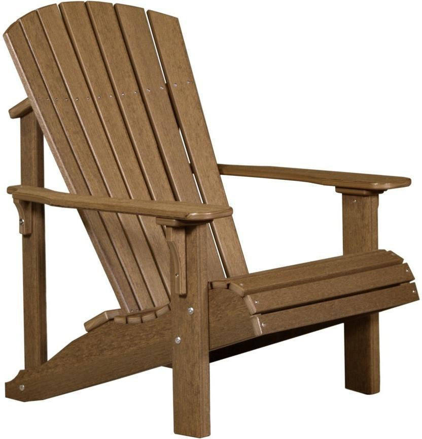 LuxCraft Recycled Plastic Deluxe Adirondack Chair - Rocking Furniture