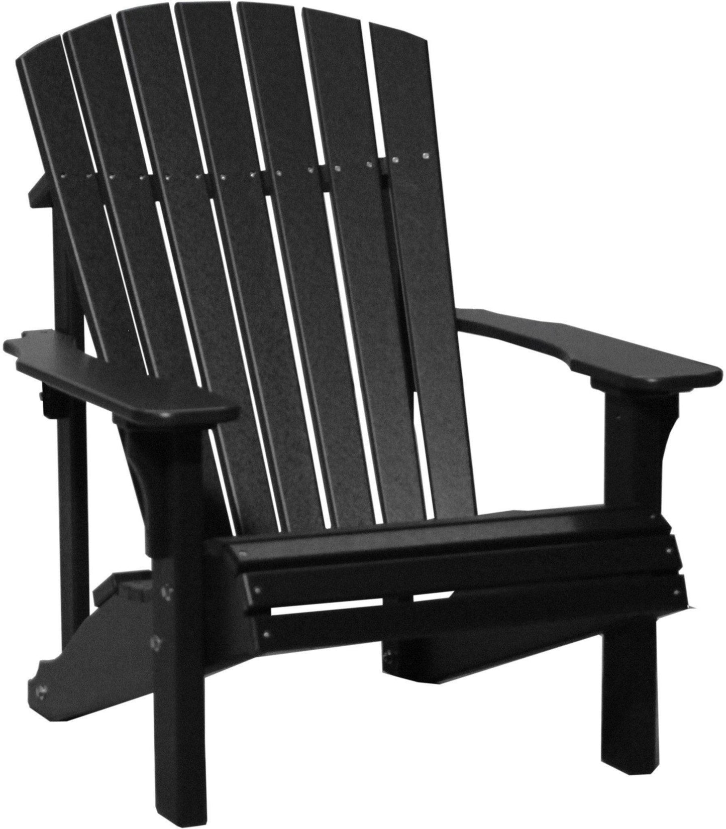 LuxCraft Recycled Plastic Deluxe Adirondack Chair - Rocking Furniture