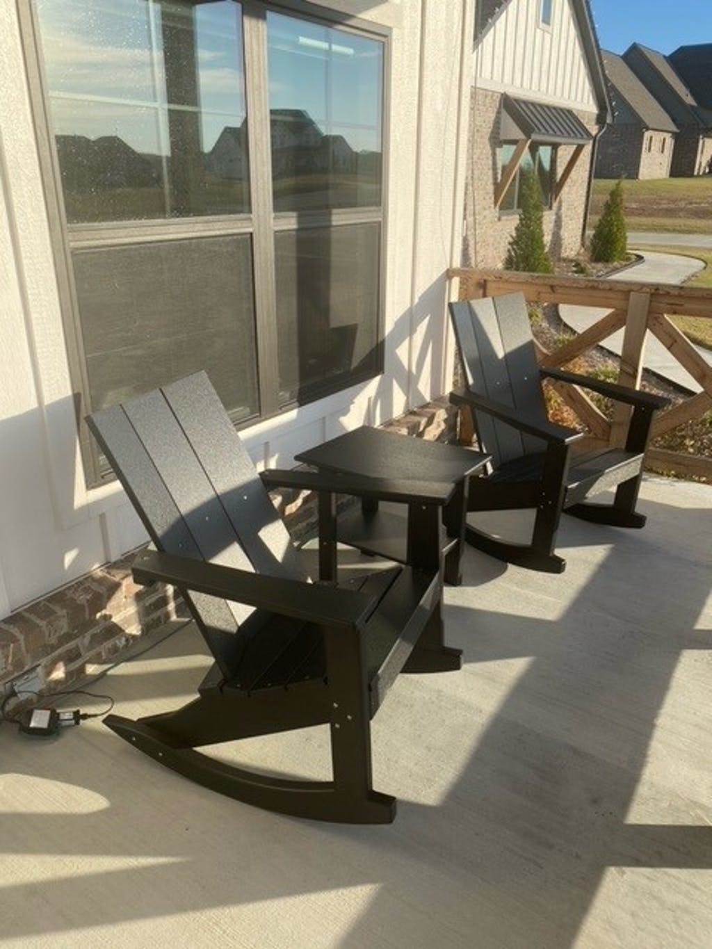 Perfect Choice Outdoor Recycled Plastic Stanton Adirondack Rocking Chair Set - LEAD TIME TO SHIP 4 WEEKS OR LESS