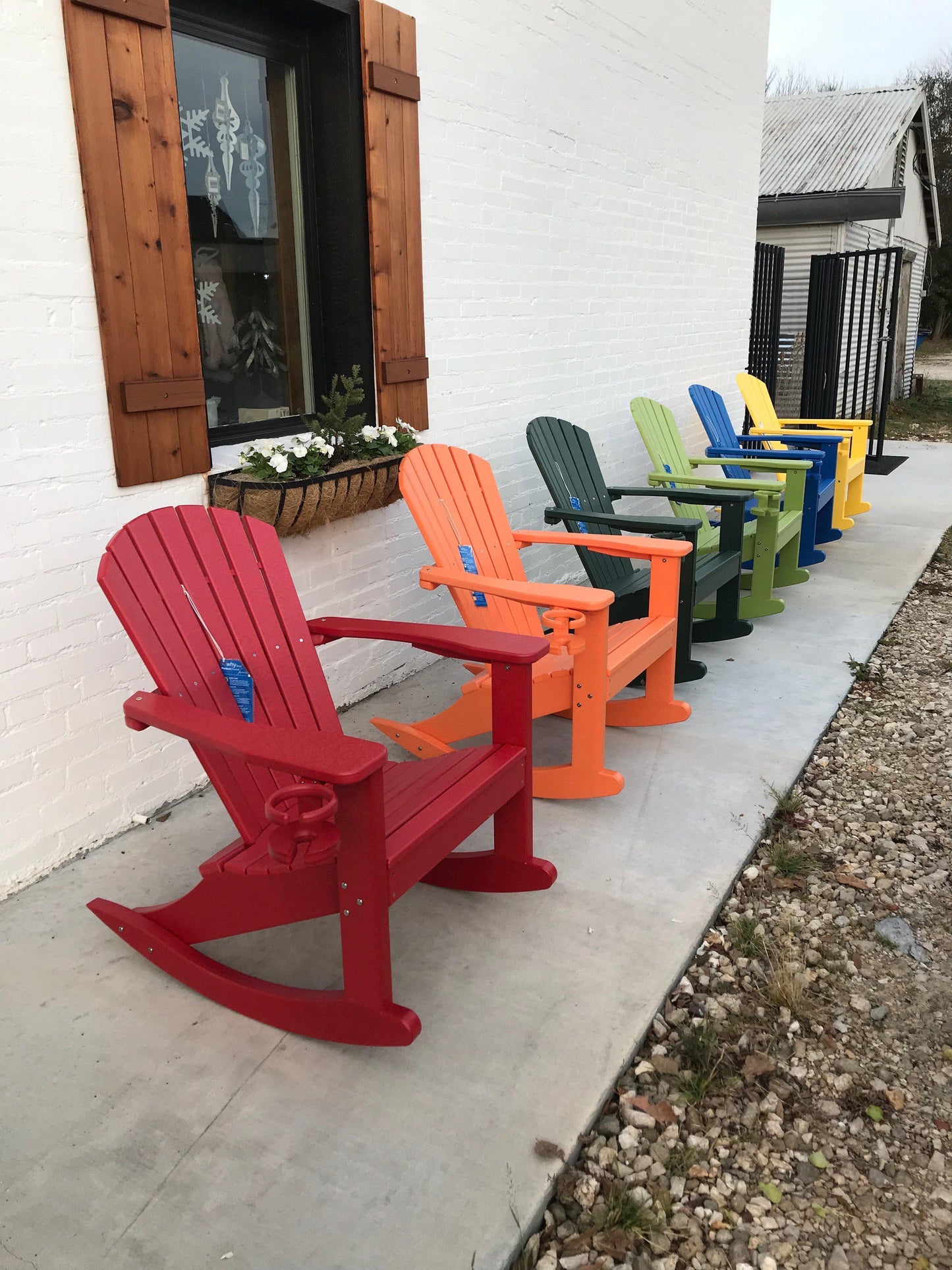 Perfect Choice Furniture Recycled Plastic Classic Adirondack Rocking Chair - LEAD TIME TO SHIP 4 WEEKS OR LESS