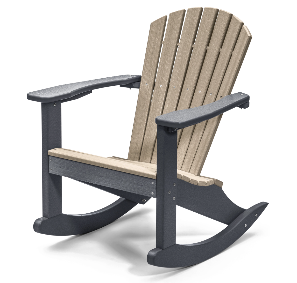 Perfect Choice Furniture Recycled Plastic Classic Adirondack Rocking Chair - LEAD TIME TO SHIP 4 WEEKS OR LESS