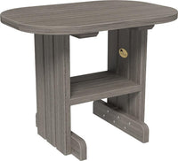 luxcraft recycled plastic end table coastal gray