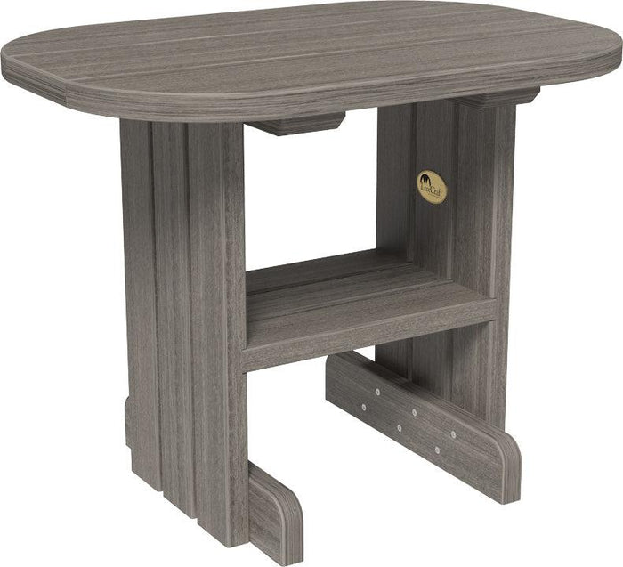 luxcraft recycled plastic end table coastal gray