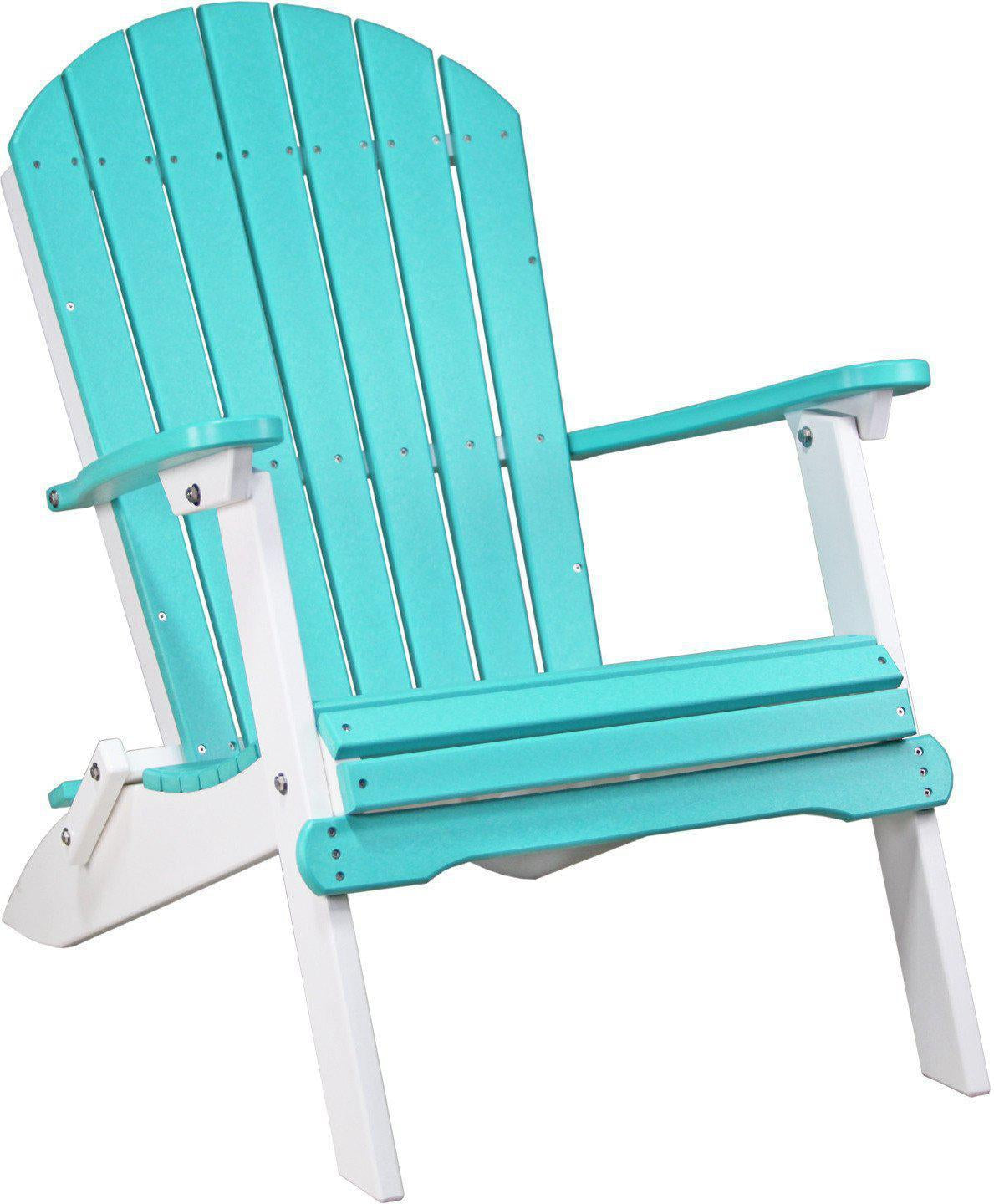 LuxCraft Recycled Plastic Folding Adirondack Chair - Rocking Furniture