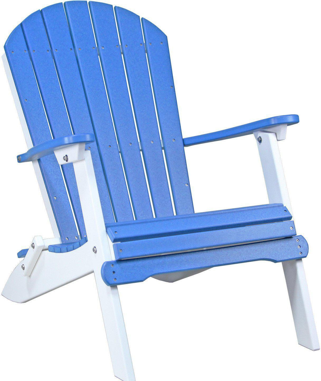 LuxCraft Recycled Plastic Folding Adirondack Chair - Rocking Furniture