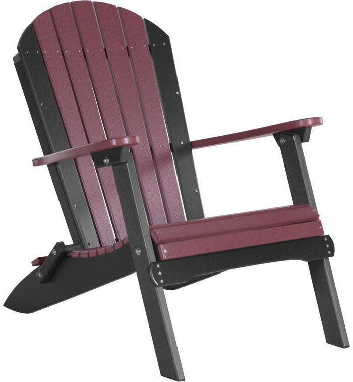 LuxCraft Recycled Plastic Folding Adirondack Chair - Rocking Furniture