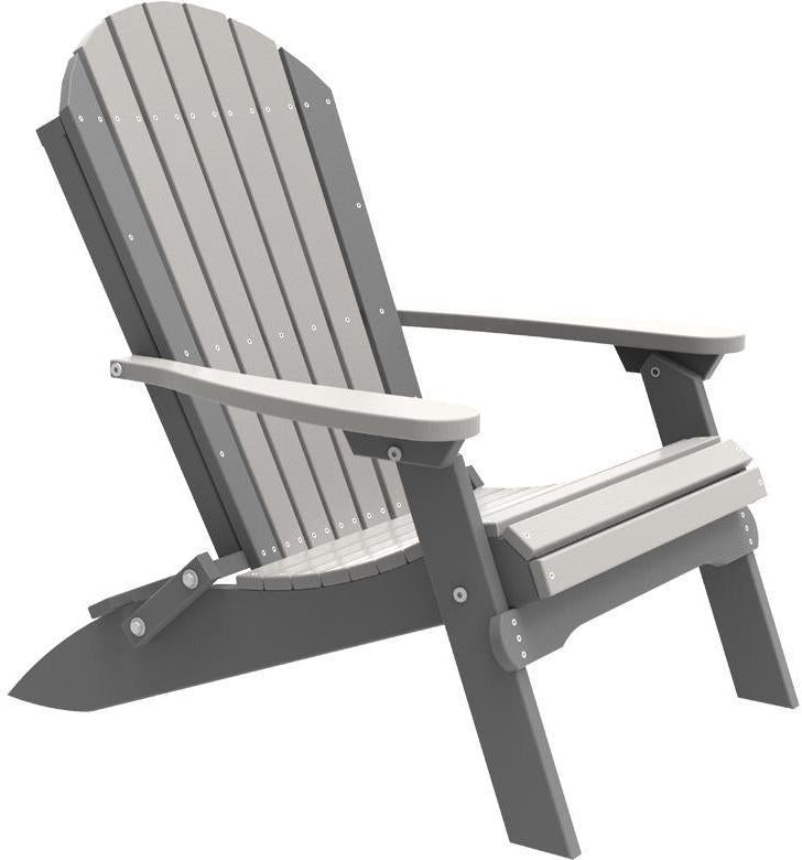 LuxCraft Recycled Plastic Folding Adirondack Chair  - LEAD TIME TO SHIP 10 to 12 BUSINESS DAYS