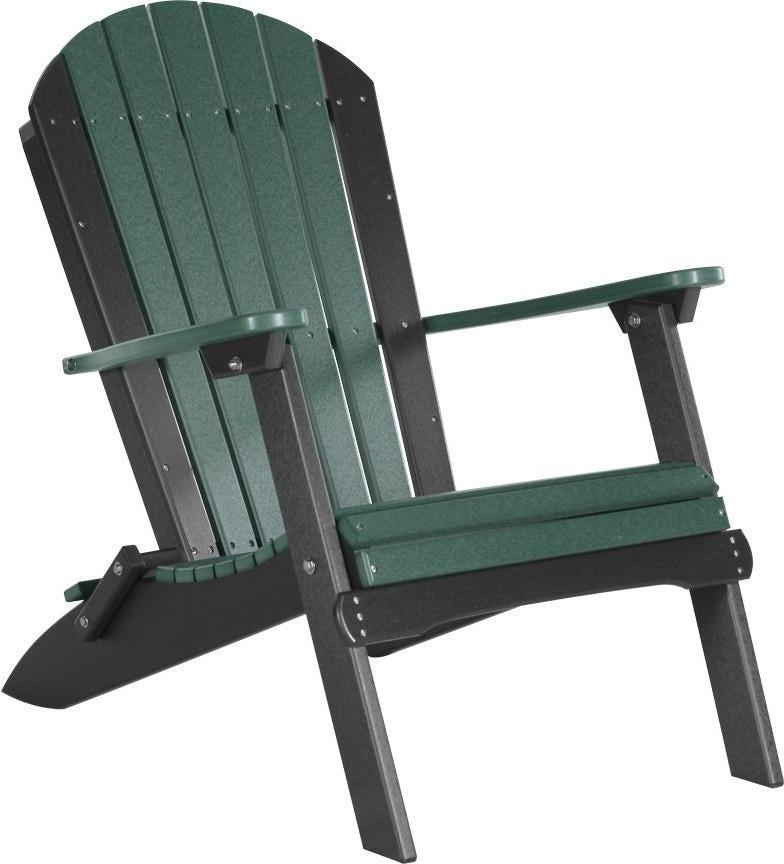 LuxCraft Recycled Plastic Folding Adirondack Chair - Rocking Furniture