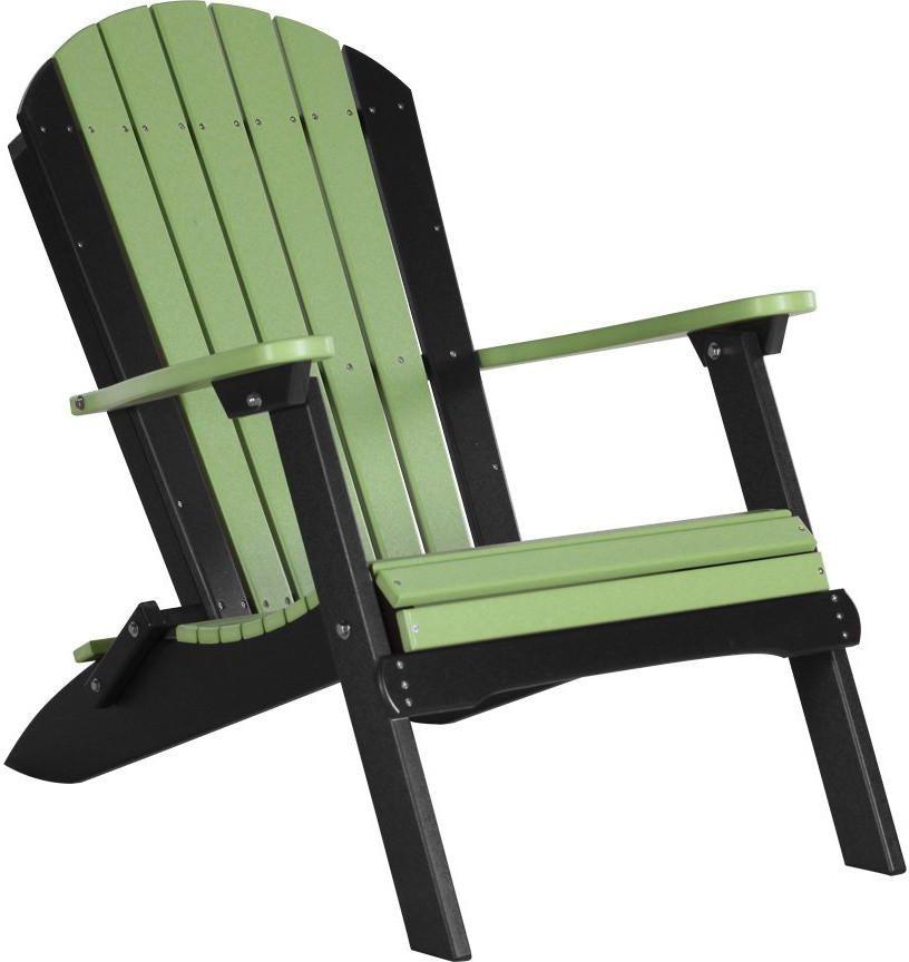 LuxCraft Recycled Plastic Folding Adirondack Chair - Rocking Furniture