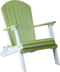 LuxCraft Recycled Plastic Folding Adirondack Chair - Rocking Furniture