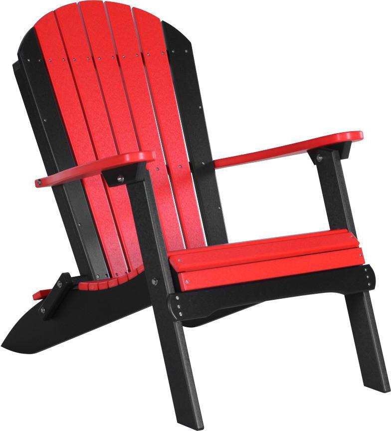 LuxCraft Recycled Plastic Folding Adirondack Chair - Rocking Furniture