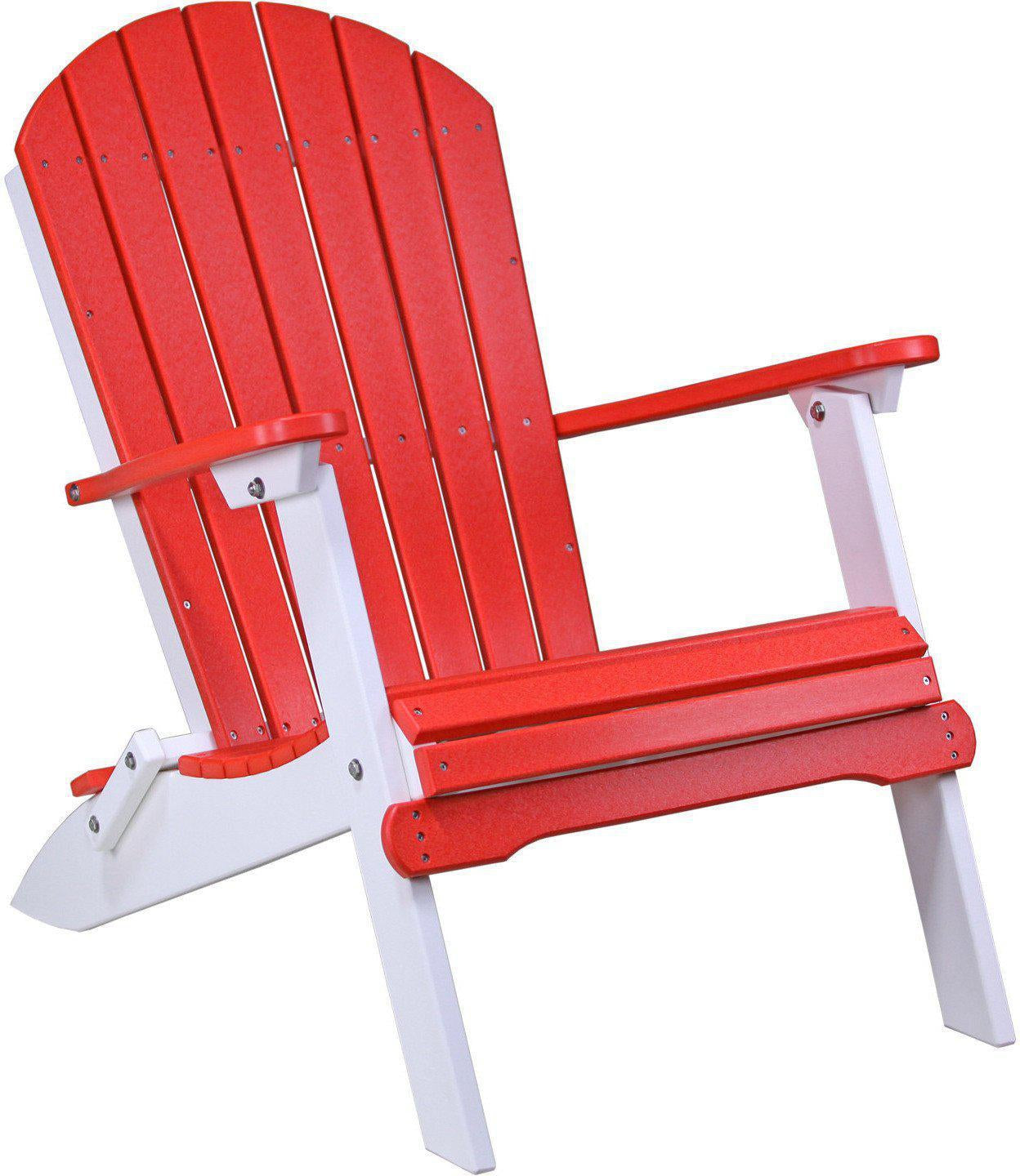 LuxCraft Recycled Plastic Folding Adirondack Chair - Rocking Furniture