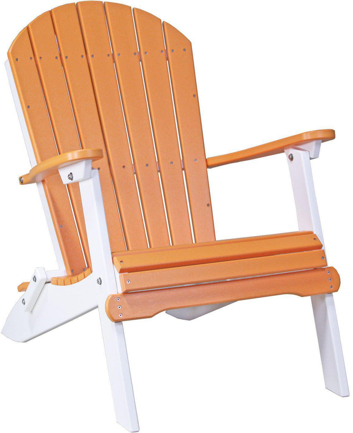 LuxCraft Recycled Plastic Folding Adirondack Chair - Rocking Furniture