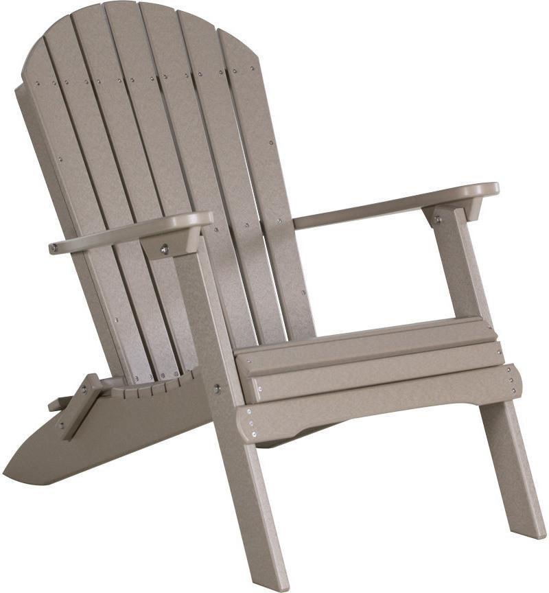 LuxCraft Recycled Plastic Folding Adirondack Chair - Rocking Furniture