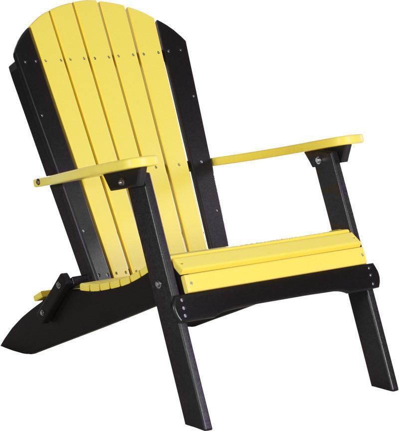 LuxCraft Recycled Plastic Folding Adirondack Chair - Rocking Furniture