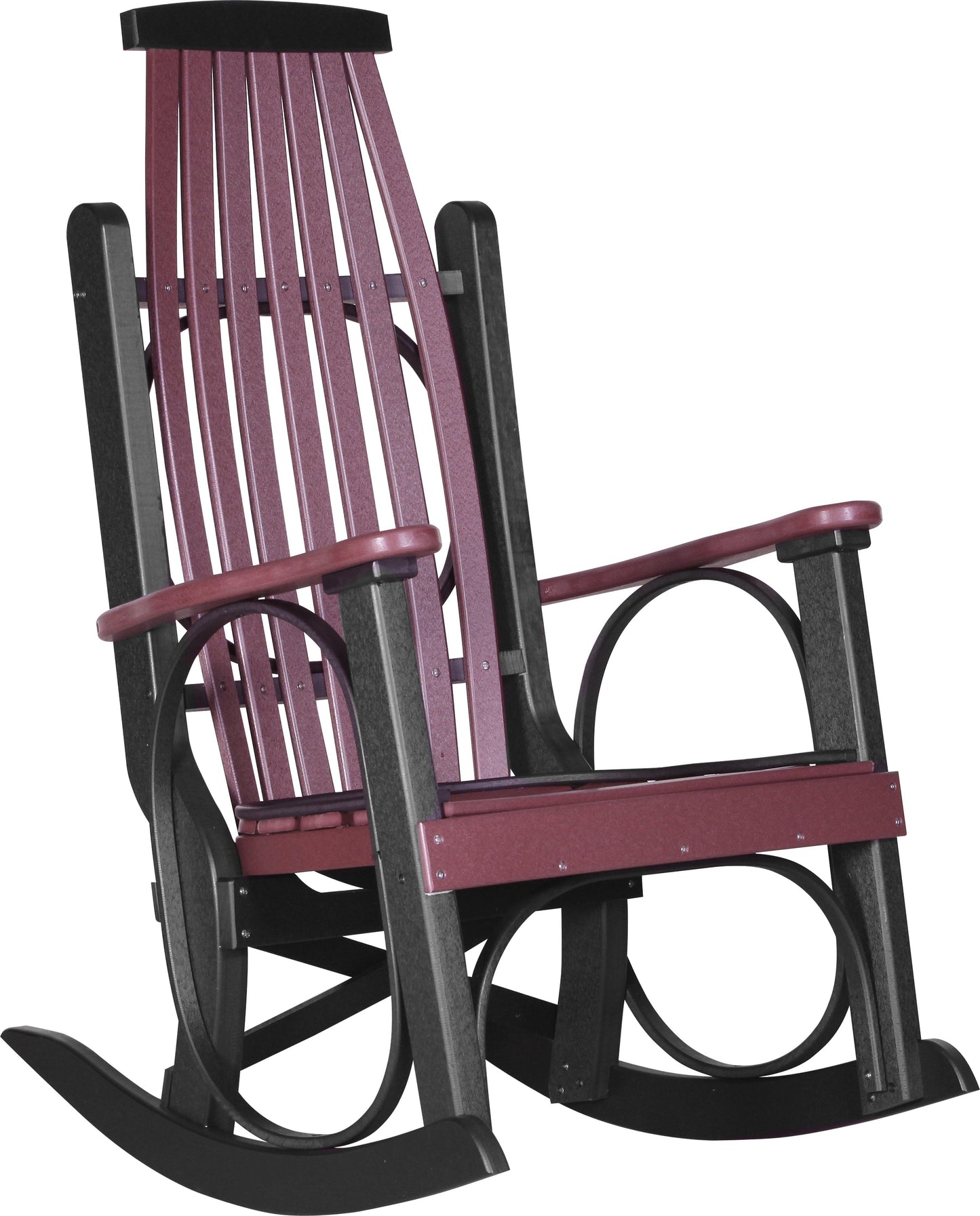 LuxCraft Recycled Plastic Grandpa's Porch Rocking Chair - LEAD TIME TO SHIP 3 TO 4 WEEKS